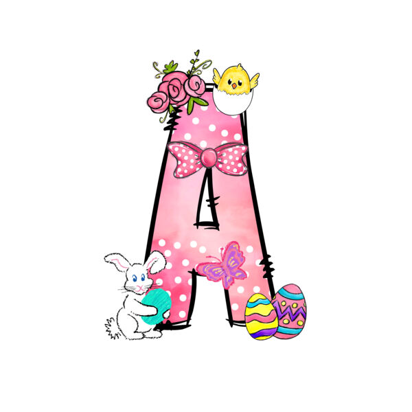 Easter Monogram Letters Thumbnail